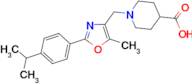 1-{[2-(4-isopropylphenyl)-5-methyl-1,3-oxazol-4-yl]methyl}piperidine-4-carboxylic acid