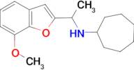 N-[1-(7-methoxy-1-benzofuran-2-yl)ethyl]cycloheptanamine