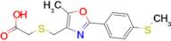 [({5-methyl-2-[4-(methylthio)phenyl]-1,3-oxazol-4-yl}methyl)thio]acetic acid