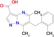 5,7-dimethyl-6-(2-methylbenzyl)pyrazolo[1,5-a]pyrimidine-3-carboxylic acid