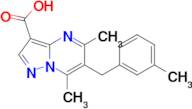 5,7-dimethyl-6-(3-methylbenzyl)pyrazolo[1,5-a]pyrimidine-3-carboxylic acid