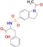 2-{[(1-acetyl-2,3-dihydro-1H-indol-5-yl)sulfonyl]amino}-3-phenylpropanoic acid