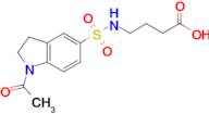 4-{[(1-acetyl-2,3-dihydro-1H-indol-5-yl)sulfonyl]amino}butanoic acid