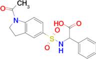 {[(1-acetyl-2,3-dihydro-1H-indol-5-yl)sulfonyl]amino}(phenyl)acetic acid