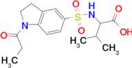 3-methyl-2-{[(1-propionyl-2,3-dihydro-1H-indol-5-yl)sulfonyl]amino}butanoic acid