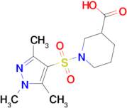 1-[(1,3,5-trimethyl-1H-pyrazol-4-yl)sulfonyl]piperidine-3-carboxylic acid