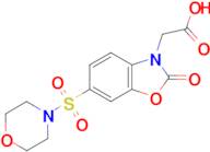 [6-(morpholin-4-ylsulfonyl)-2-oxo-1,3-benzoxazol-3(2H)-yl]acetic acid