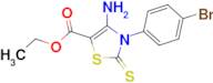ethyl 4-amino-3-(4-bromophenyl)-2-thioxo-2,3-dihydro-1,3-thiazole-5-carboxylate