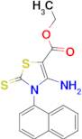 ethyl 4-amino-3-(1-naphthyl)-2-thioxo-2,3-dihydro-1,3-thiazole-5-carboxylate