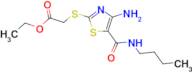 ethyl ({4-amino-5-[(butylamino)carbonyl]-1,3-thiazol-2-yl}thio)acetate