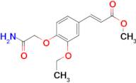 methyl (2E)-3-[4-(2-amino-2-oxoethoxy)-3-ethoxyphenyl]acrylate