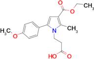 3-[3-(ethoxycarbonyl)-5-(4-methoxyphenyl)-2-methyl-1H-pyrrol-1-yl]propanoic acid