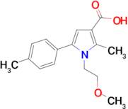 1-(2-methoxyethyl)-2-methyl-5-(4-methylphenyl)-1H-pyrrole-3-carboxylic acid