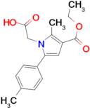 [3-(ethoxycarbonyl)-2-methyl-5-(4-methylphenyl)-1H-pyrrol-1-yl]acetic acid