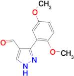 3-(2,5-dimethoxyphenyl)-1H-pyrazole-4-carbaldehyde