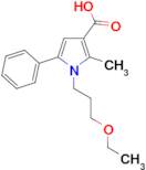 1-(3-ethoxypropyl)-2-methyl-5-phenyl-1H-pyrrole-3-carboxylic acid