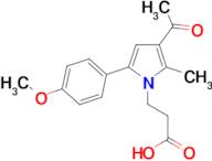 3-[3-acetyl-5-(4-methoxyphenyl)-2-methyl-1H-pyrrol-1-yl]propanoic acid