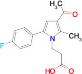 3-[3-acetyl-5-(4-fluorophenyl)-2-methyl-1H-pyrrol-1-yl]propanoic acid