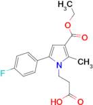 3-[3-(ethoxycarbonyl)-5-(4-fluorophenyl)-2-methyl-1H-pyrrol-1-yl]propanoic acid