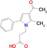 3-(3-acetyl-2-methyl-5-phenyl-1H-pyrrol-1-yl)propanoic acid