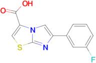 6-(3-fluorophenyl)imidazo[2,1-b][1,3]thiazole-3-carboxylic acid