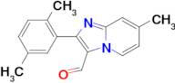 2-(2,5-dimethylphenyl)-7-methylimidazo[1,2-a]pyridine-3-carbaldehyde