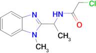 2-chloro-N-[1-(1-methyl-1H-benzimidazol-2-yl)ethyl]acetamide