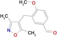 3-[(3,5-dimethylisoxazol-4-yl)methyl]-4-methoxybenzaldehyde