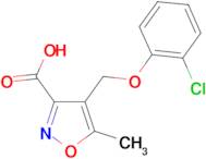 4-[(2-chlorophenoxy)methyl]-5-methylisoxazole-3-carboxylic acid