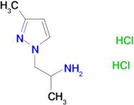 1-(3-methyl-1H-pyrazol-1-yl)propan-2-amine dihydrochloride