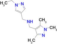 N-[(1-ethyl-1H-pyrazol-4-yl)methyl]-N-[(1,3,5-trimethyl-1H-pyrazol-4-yl)methyl]amine