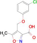 4-[(3-chlorophenoxy)methyl]-5-methylisoxazole-3-carboxylic acid