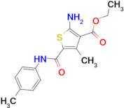 ethyl 2-amino-4-methyl-5-{[(4-methylphenyl)amino]carbonyl}thiophene-3-carboxylate