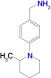 1-[4-(2-methylpiperidin-1-yl)phenyl]methanamine