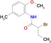 2-bromo-N-(2-methoxy-5-methylphenyl)butanamide