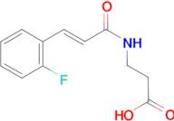 3-{[(2E)-3-(2-fluorophenyl)prop-2-enoyl]amino}propanoic acid