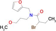 2-bromo-N-(2-furylmethyl)-N-(3-methoxypropyl)butanamide