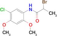 2-bromo-N-(5-chloro-2,4-dimethoxyphenyl)propanamide