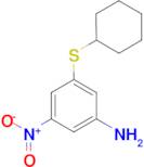 3-(cyclohexylthio)-5-nitroaniline