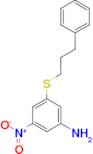 3-nitro-5-[(3-phenylpropyl)thio]aniline