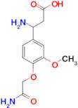 3-amino-3-[4-(2-amino-2-oxoethoxy)-3-methoxyphenyl]propanoic acid