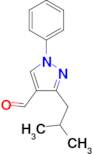 3-isobutyl-1-phenyl-1H-pyrazole-4-carbaldehyde