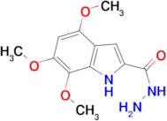 4,6,7-trimethoxy-1H-indole-2-carbohydrazide