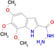 5,6,7-trimethoxy-1H-indole-2-carbohydrazide