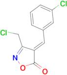 (4E)-4-(3-chlorobenzylidene)-3-(chloromethyl)isoxazol-5(4H)-one
