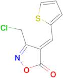 (4E)-3-(chloromethyl)-4-(2-thienylmethylene)isoxazol-5(4H)-one