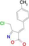(4E)-3-(chloromethyl)-4-(4-methylbenzylidene)isoxazol-5(4H)-one