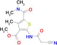 methyl 2-[(cyanoacetyl)amino]-5-[(dimethylamino)carbonyl]-4-methylthiophene-3-carboxylate