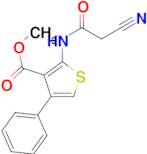 methyl 2-[(cyanoacetyl)amino]-4-phenylthiophene-3-carboxylate
