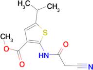 methyl 2-[(cyanoacetyl)amino]-5-isopropylthiophene-3-carboxylate
